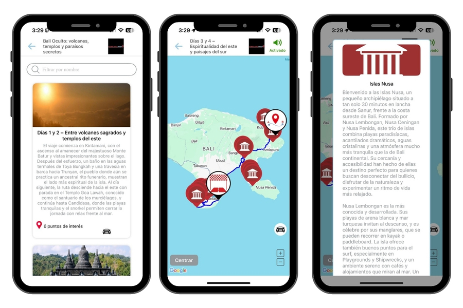 Recorre Bali con nuestra audioguía de 4 días: templos milenarios, arrozales de Ubud, volcanes activos y playas paradisíacas explicados paso a paso en español.