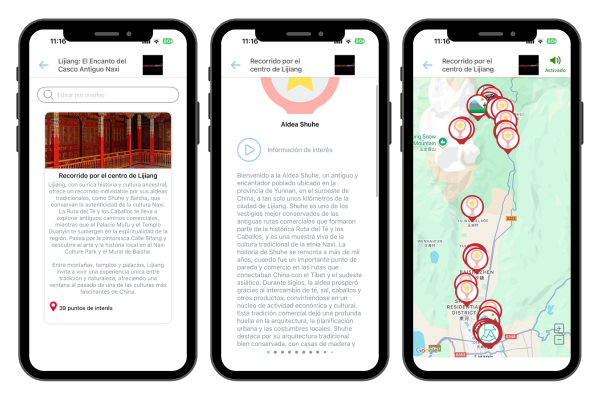 Mapa offline Recorrido por el centro de Lijiang