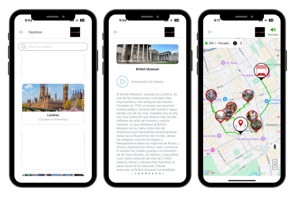 mapa offline con audioguia en londres