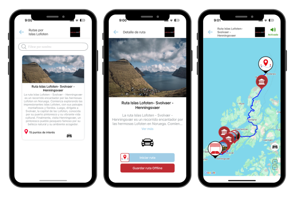 mapa offline de islas lofoten